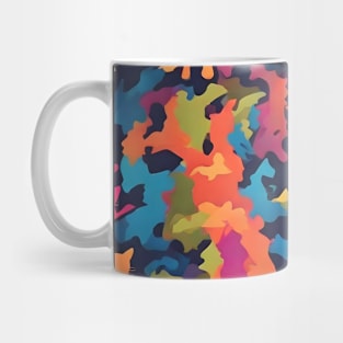 Rainbow Cat Camo - Colorful Army Camo Pattern Mug